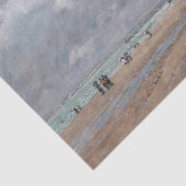 Eugene Boudin - Het strand van Deauville Tissuepapier (Detail)