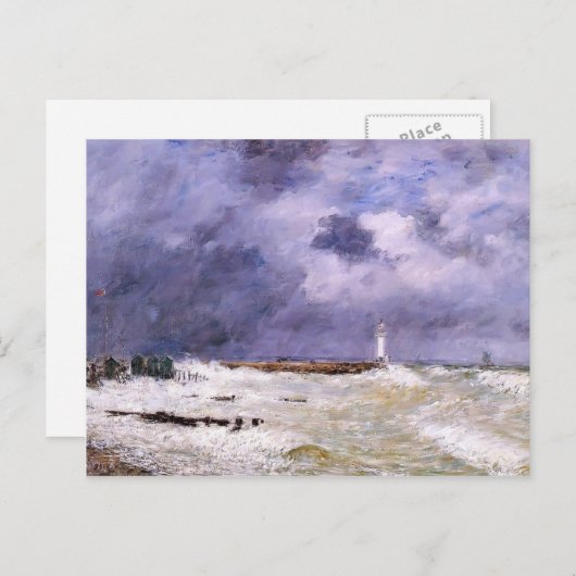 Eugene Boudin-Le Havre. Zware winden van Frascati. Briefkaart (Voorkant / Achterkant)