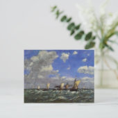 Eugene Boudin - Open Zee Briefkaart (Staand voorkant)