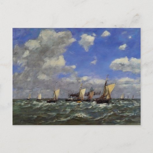 Eugene Boudin - Open Zee Briefkaart (Voorkant)