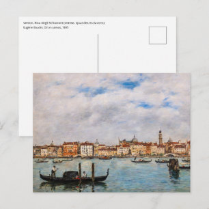 Eugene Boudin - Venetië, Riva degli Schiavoni Briefkaart