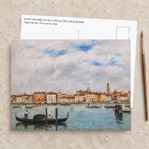 Eugene Boudin - Venetië, Riva degli Schiavoni Briefkaart