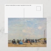 Eugene Boudin - Verzamelen op het strand Briefkaart (Voorkant / Achterkant)