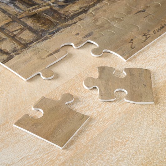 Eugene Boudin - Verzamelen op het strand Legpuzzel (Zijkant)