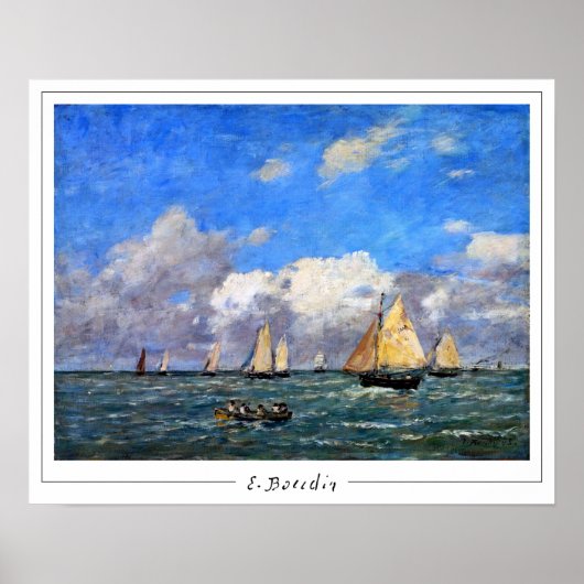 Eugène Boudin Zedign Art Poster #20 (Voorkant)