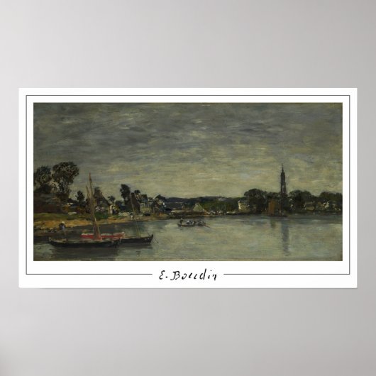 Eugène Boudin Zedign Art Poster #244-2 (Voorkant)