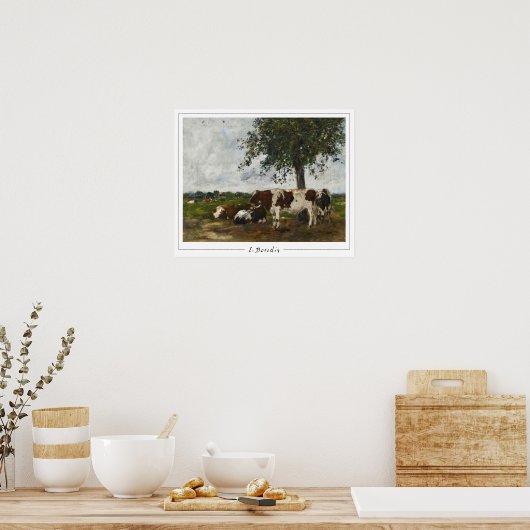 Eugène Boudin Zedign Art Poster #25-2 (Keuken)