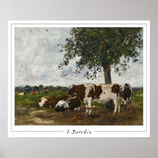 Eugène Boudin Zedign Art Poster #25-2 (Voorkant)