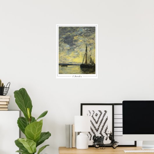 Eugène Boudin Zedign Art Poster #275-2 (Thuiskantoor)