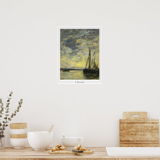 Eugène Boudin Zedign Art Poster #275-2 (Keuken)