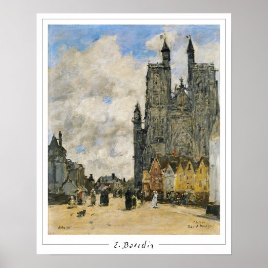 Eugène Boudin Zedign Art Poster #2-2 (Voorkant)
