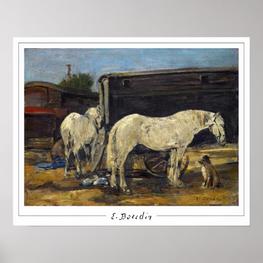 Eugène Boudin Zedign Art Poster #389-2 (Voorkant)