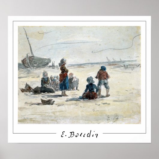 Eugène Boudin Zedign Art Poster #4 (Voorkant)