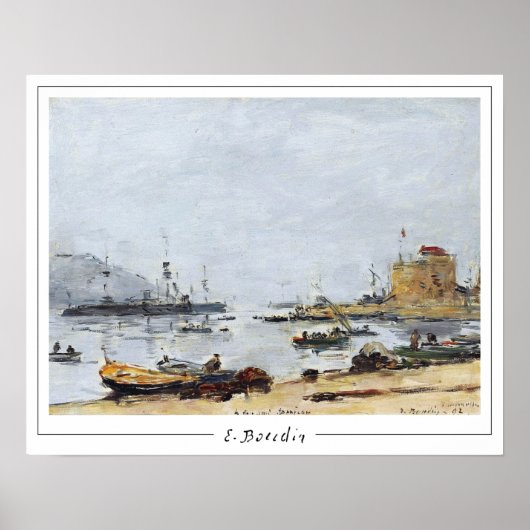 Eugène Boudin Zedign Art Poster #478-2 (Voorkant)