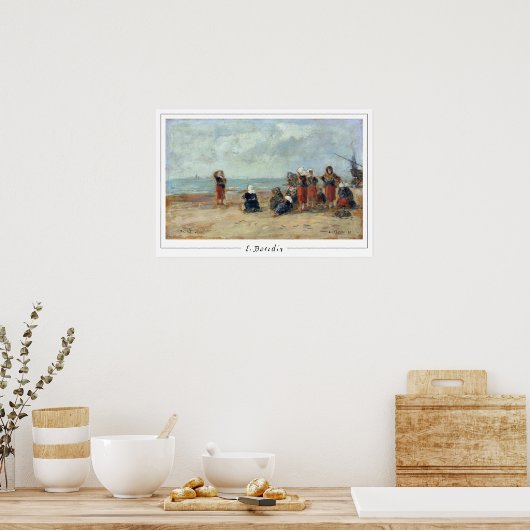 Eugène Boudin Zedign Art Poster #494-2 (Keuken)