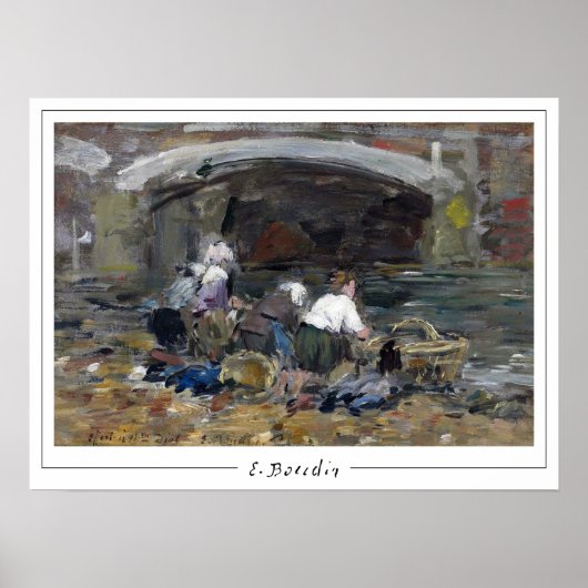 Eugène Boudin Zedign Art Poster #57-2 (Voorkant)