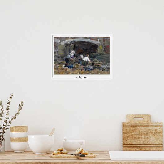 Eugène Boudin Zedign Art Poster #57-2 (Keuken)