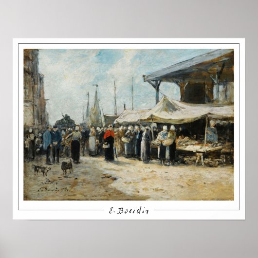 Eugène Boudin Zedign Kunstposter #31-2 Poster (Voorkant)