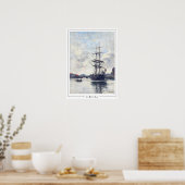 Eugène Boudin Zedign Kunstposter #418-2 Poster (Keuken)