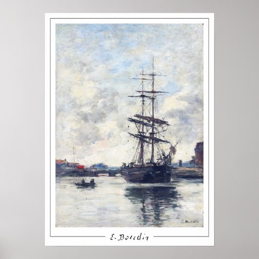 Eugène Boudin Zedign Kunstposter #418-2 Poster (Voorkant)