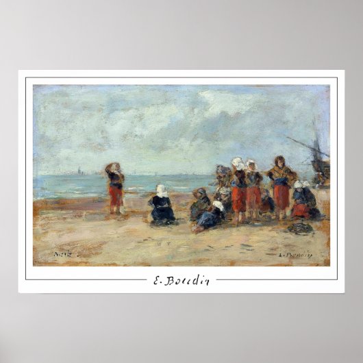 Eugène Boudin Zedign Kunstposter #494-2 Poster (Voorkant)