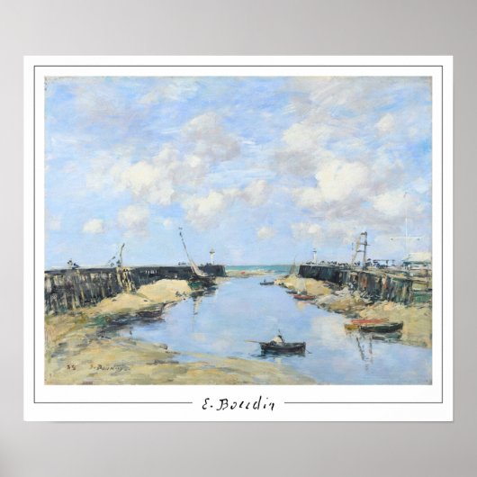 Eugène Boudin Zedign Kunstposter #520-2 Poster (Voorkant)