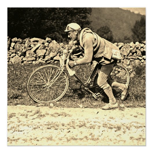 Eugene Christophe Tour de France 1922 Aubisque Perfect Poster (Voorkant)