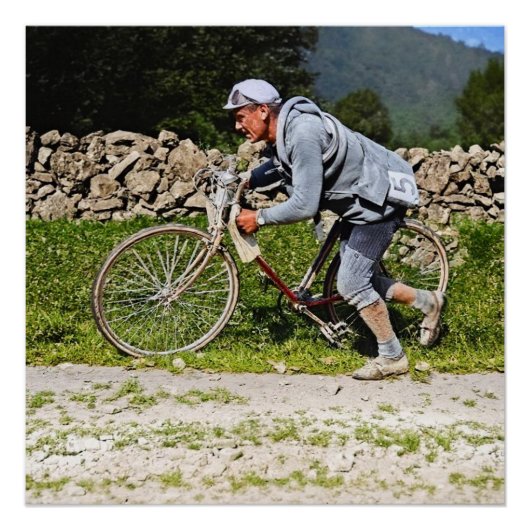 Eugene Christophe Tour de France 1922 Aubisque Perfect Poster (Voorkant)