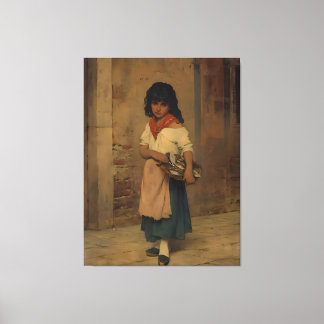 Eugene de Blaas 1871 Venetiaans vissersmeisje | M Canvas Afdruk