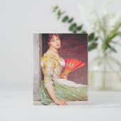 Eugene de Blaas- Daydreaming Briefkaart (Staand voorkant)