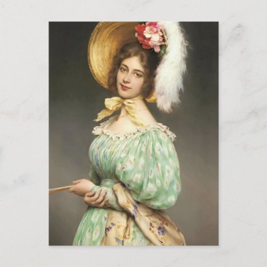 Eugene de Blaas- Musette Briefkaart (Voorkant)