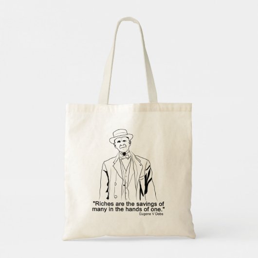 Eugene Debs citeert Canvas tas (Achterkant)