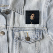 Eugene Delacroix 1840 Vierkante Button 5,1 Cm (In situ)