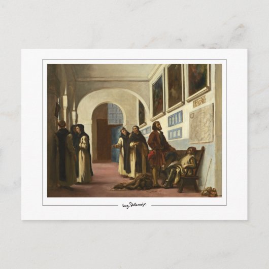 Eugène Delacroix #256 - Kunstmatig Briefkaart (Voorkant)