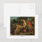 Eugène Delacroix #28 - Kunstmatig Briefkaart (Voorkant / Achterkant)