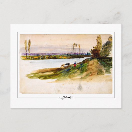 Eugène Delacroix #421 - Kunstmatig Briefkaart (Voorkant)