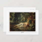 Eugène Delacroix #47 - Kunstmatig Briefkaart (Voorkant / Achterkant)