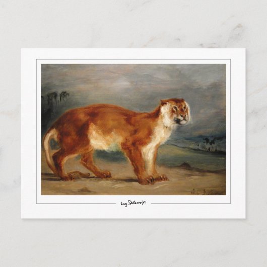 Eugène Delacroix #491 - Kunst Postkaart (Voorkant)
