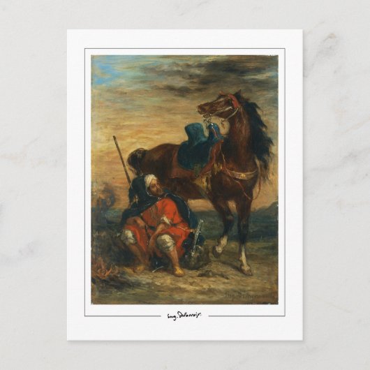 Eugène Delacroix #4 - Kunstpostkaart Briefkaart (Voorkant)