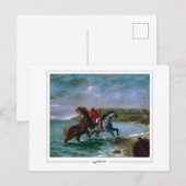 Eugène Delacroix #522 - Kunstmatig Briefkaart (Voorkant / Achterkant)