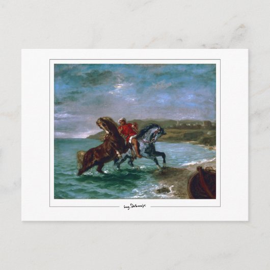 Eugène Delacroix #522 - Kunstmatig Briefkaart (Voorkant)