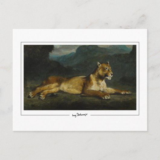 Eugène Delacroix #603 - Kunstmatig Briefkaart (Voorkant)