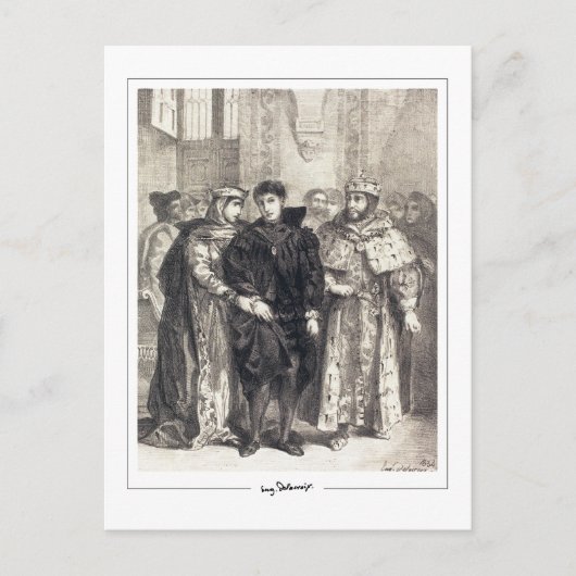 Eugène Delacroix #654 - Kunstmatig Briefkaart (Voorkant)