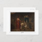 Eugène Delacroix #684 - Kunstmatig Briefkaart (Voorkant / Achterkant)