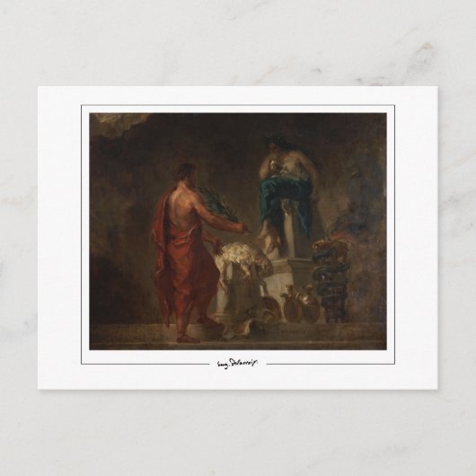 Eugène Delacroix #684 - Kunstmatig Briefkaart (Voorkant)