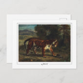 Eugène Delacroix #688 - Kunstmatig Briefkaart (Voorkant / Achterkant)