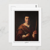 Eugène Delacroix #709 - Kunstmatig Briefkaart (Voorkant / Achterkant)