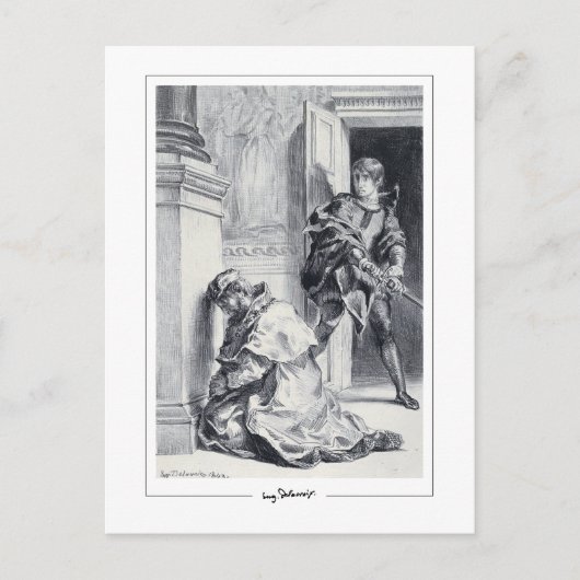 Eugène Delacroix #712 - Kunstmatig Briefkaart (Voorkant)