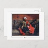 Eugène Delacroix #713 - Kunstmatig Briefkaart (Voorkant / Achterkant)