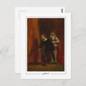 Eugène Delacroix #716 - Kunstmatig Briefkaart (Voorkant / Achterkant)